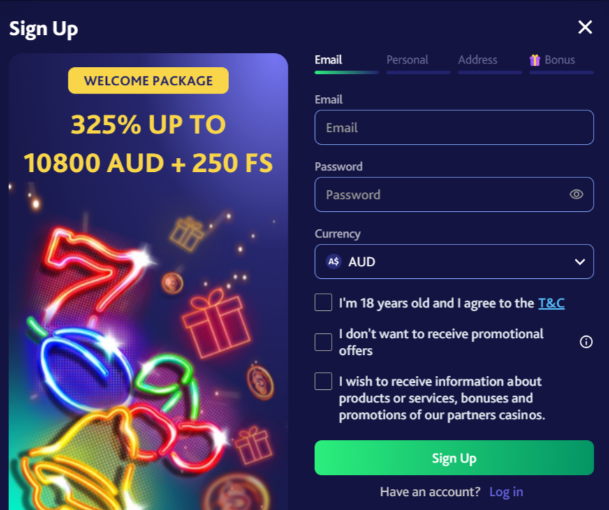 7bitcasino Australia   Sign UP