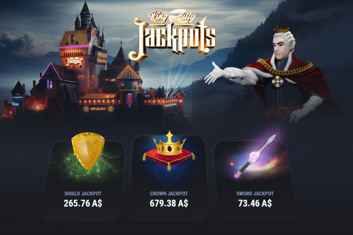 King Billy Online Casino Australia Jackpots