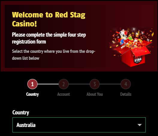 Red Stag Online Casino Australia   Sign Up