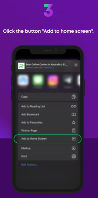 Rocket Casino Australia IOS App Installation Step 3