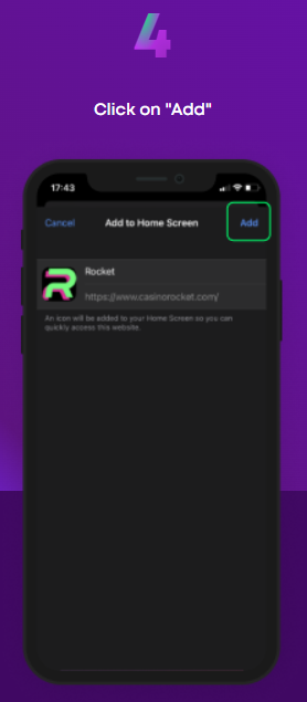 Rocket Casino Australia IOS App Installation Step 4