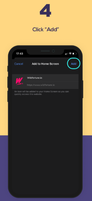 Wild Fortune Online Casino Australia IOS App Installation Step 4